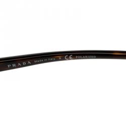 Prada Brown Tortoise Frame SPR01O Cat Eye Sunglasses
