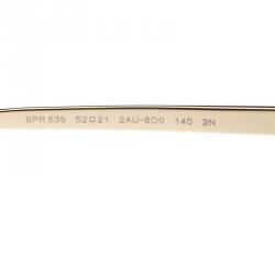 Prada Dark Brown Havana/Gold SPR 53S Butterfly Sunglasses