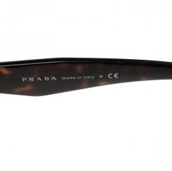 Prada Brown Gradient Tortoise Frame SPR 16R Hexagonal Sunglasses