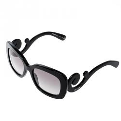 Prada Black/Black Gradient Baroque SPR27O Square Sunglasses