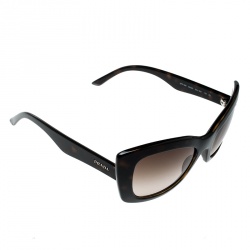 Prada Havana/Brown Gradient SPR19M Butterfly Sunglasses 