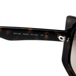 Prada Havana/Brown Gradient SPR19M Butterfly Sunglasses 
