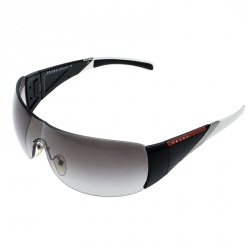Prada Black/Black Gradient SPS07H Sport Shield Sunglasses 