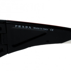 Prada Black/Black Gradient SPS07H Sport Shield Sunglasses 