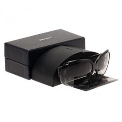 Prada Black SPR25N Rectangle Sunglasses