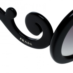 Prada Black/Black Gradient SPR27N Baroque Round Sunglasses