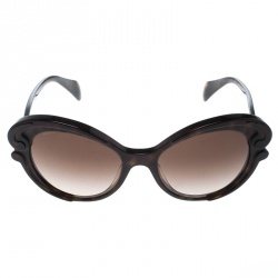 Prada Tortoise/Brown Gradient SPR28N Butterfly  Sunglasses