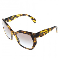 Prada Tortoise/Brown Gradient SPR16R Geometric Sunglasses