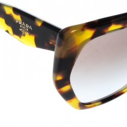 Prada Tortoise/Brown Gradient SPR16R Geometric Sunglasses