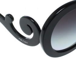 Prada Black/Black Gradient SPR27N Baroque Round Sunglasses