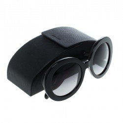 Prada Black/Black Gradient SPR27N Baroque Round Sunglasses