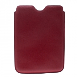 Prada Red Saffiano Leather iPad Mini Case