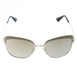 Prada Chrome Gold/ Gold SPR51T Sabbiato Cat Eye Sunglasses