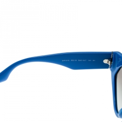 Prada Blue/Grey Gradient SPR 21Q Yellow Crystal Embellished Cat Eye Sunglasses