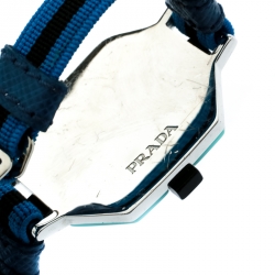 Prada Blue Crystal Embellished Adjustable Cord Bracelet