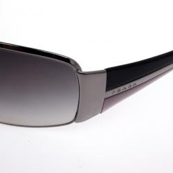 Pre Owned Prada Black Shield Women Sunglasses