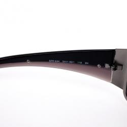 Pre Owned Prada Black Shield Women Sunglasses