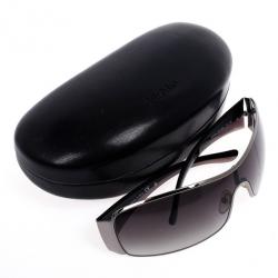 Pre Owned Prada Black Shield Women Sunglasses