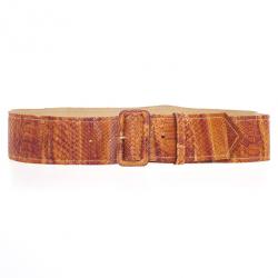 Prada Orange Python Wide Belt 85 CM