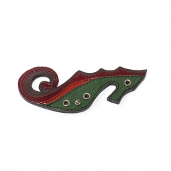 Pre Owned Prada Multicolor Leather Seahorse Pin Brooch