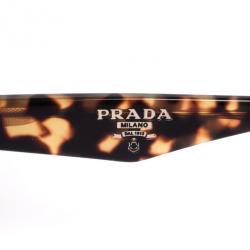 Prada Tortoise Shell Square Cat Eye Women's Sunglasses