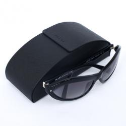 مملوكة مسبقًا Prada Black Oval Womens Sunglasses
