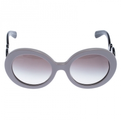 Prada Bicolor/Brown Gradient SPR27N Oversized Round Baroque Sunglasses