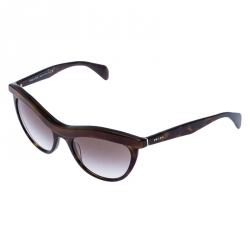 Prada Havana Black/ Grey Gradient SPR06P Cat Eye Sunglasses