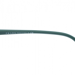 Prada Brown Tortoise/Green SPR 01O Square Sunglasses