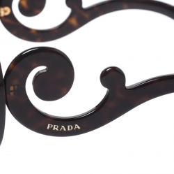 Prada Brown Havana/ Brown Gradient SPR 13S Baroque Round Sunglasses