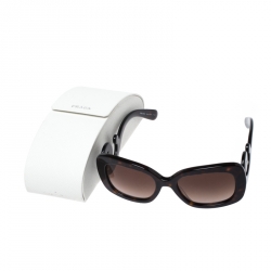 Prada Havana Brown/ Brown Gradient SPR270 Baroque Rectangle Sunglasses
