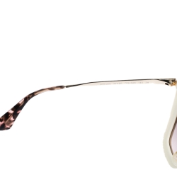 Prada Gold/White Gradient SPR 09Q Cat Eye Sunglasses