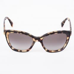 Pre Owned Prada Tortoise Shell Square Cat Eye Womens Sunglasses