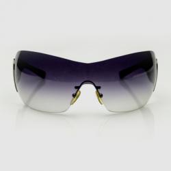 Prada Gunmetal Grey Shield Unisex Sunglasses