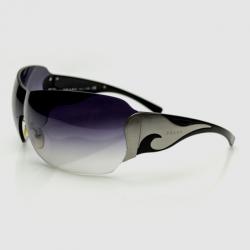 Prada Gunmetal Grey Shield Unisex Sunglasses