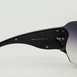 Prada Gunmetal Grey Shield Unisex Sunglasses