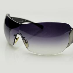 Prada Gunmetal Grey Shield Unisex Sunglasses