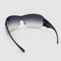 Prada Gunmetal Grey Shield Unisex Sunglasses