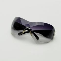 Prada Gunmetal Grey Shield Unisex Sunglasses