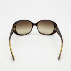 مملوكة مسبقًا Prada Brown Oversized Oval Frame Sunglasses