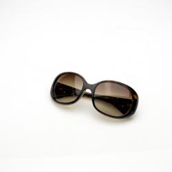 مملوكة مسبقًا Prada Brown Oversized Oval Frame Sunglasses