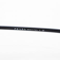 مملوكة مسبقًا Prada 'D' Frame Black Oversized Sunglasses
