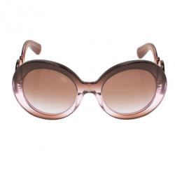 مملوكة مسبقًا Prada Purple Round Baroque Sunglasses