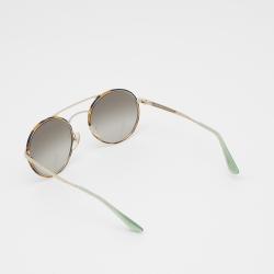 Prada Havane/Green SPR51S Gradient Round Sunglasses