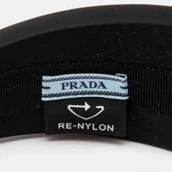 Prada Black Re-Nylon Wide Head Band