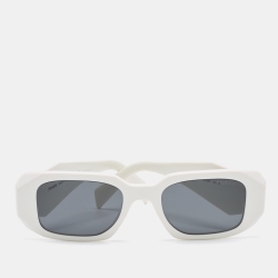 Prada White SPR17W Rectangular Sunglasses