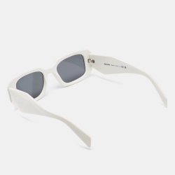 Prada White SPR17W Rectangular Sunglasses