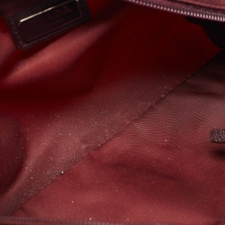 Prada Burgundy Nylon Cosmetic Pouch