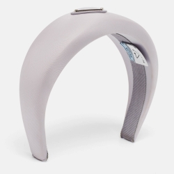 Prada Light Purple Metal Triangle Applique Nylon Headband