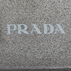 Prada Black Rubber Crystals Embellished iPhone 14 Pro Case